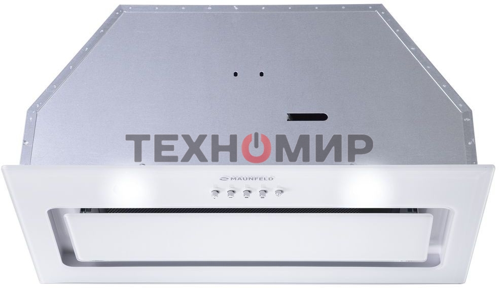 Вытяжка встраиваемая Maunfeld TRAPEZE 601GG белый, 60 см, 1150 куб. м/ч, 54 дБ