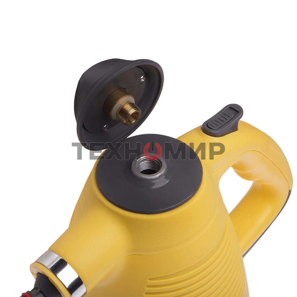 Универсальный пароочиститель Endever Odyssey Q-442, черный/желтый, 900 Вт, 3.5 бар, 28 г/мин