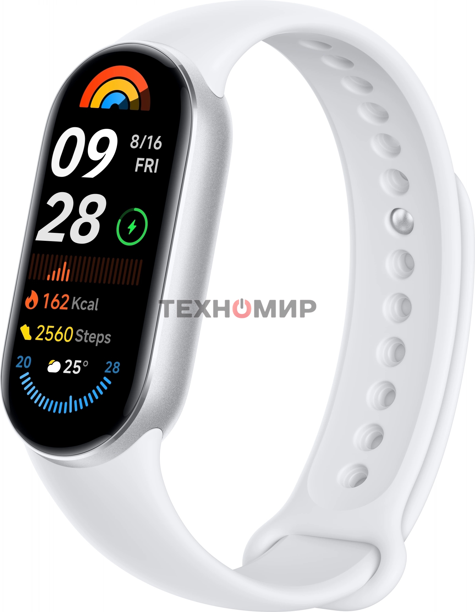 Фитнес-браслет Xiaomi Smart Band 9 Glacier серебристый/серебристый