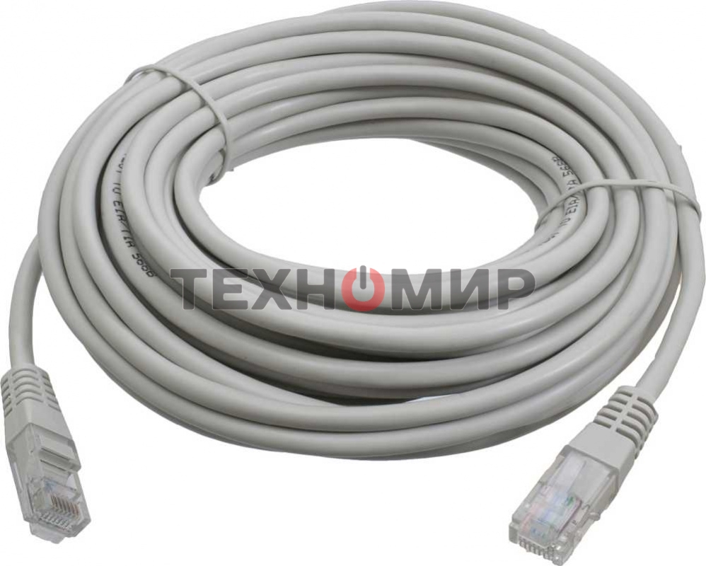 Патч-корд LANMASTER LSZH UTP cat.5e, 5.0 м, серый