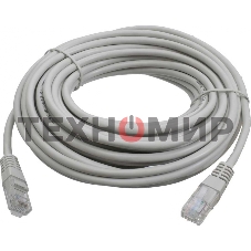 Патч-корд LANMASTER LSZH UTP cat.5e, 5.0 м, серый