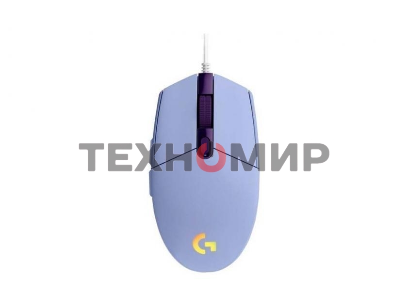 Мышь проводная Logitech G102 LIGHTSYNC фиолетовый, 8000 dpi, USB, кнопки - 6