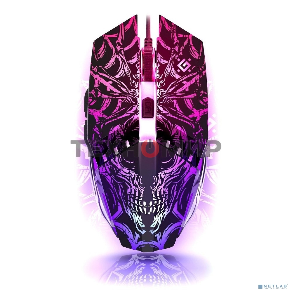 Мышь проводная Defender Prototype GM-670L черный, 2400 dpi, USB, кнопки - 6