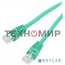Патч-корд UTP Cablexpert cat.6, 1м, литой, многожильный, зеленый
