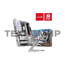 Материнская плата MSI MPG B850 EDGE TI WIFI, AM5, AMD B850, 4xDDR5, 4xSATA, 4xM.2, 1xPCIe 5.0 x16, 1xPCIe 4.0 x4, 1xPCIe 3.0 x1, 1xHDMI, 1x5Gb LAN, Wi-Fi 7, Bluetooth 5.4, 3xUSB-C 10Gbps, 1xUSB-C 20Gbps, 5xUSB-A 10Gbps, 4xUSB-A 2.0, 1xS/PDIF, 2x3.5 мм, 7.