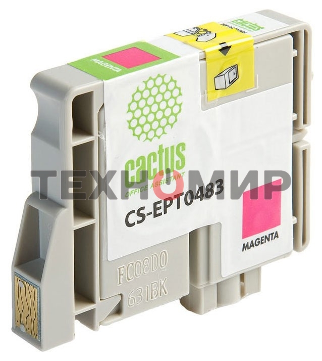 Картридж струйный Cactus CS-EPT0483 пурпурный (14,4 мл) для Epson Stylus Photo R200/R220/R300/R320/R340/RX500/RX600/RX620/RX640