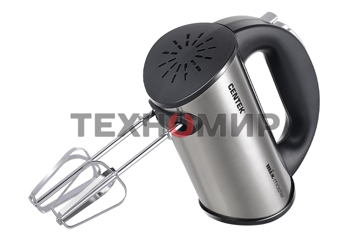 Миксер ручной Centek CT-1108 черный/стальной, 600 Вт