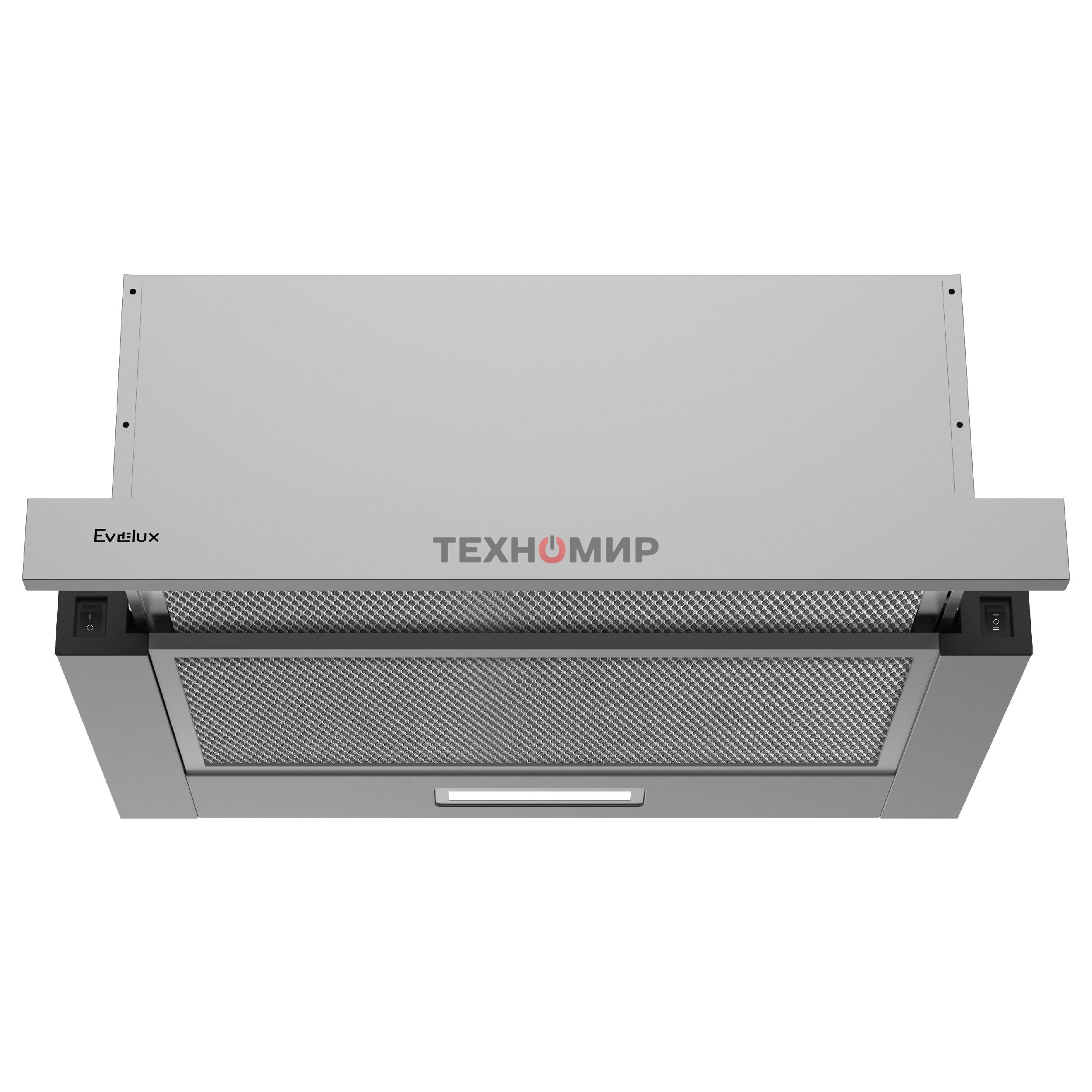 Вытяжка телескопическая Evelux TEL 50 X серый, 50 см, 710 куб. м/ч, 47 дБ