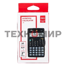 Калькулятор научный Deli E1711 черный 8+2-разр.