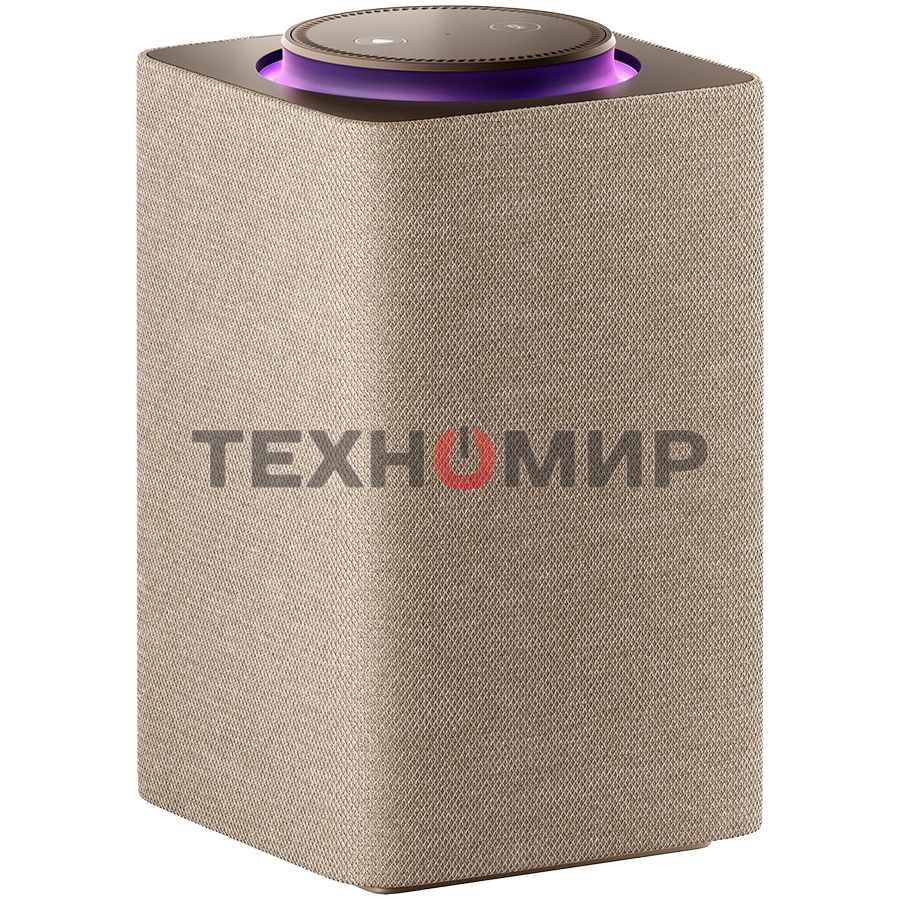 Умная колонка Яндекс Станция Макс, 65Вт, 1.0, часы, Алиса, Wi-Fi, Bluetooth 5.0, Zigbee, бежевый