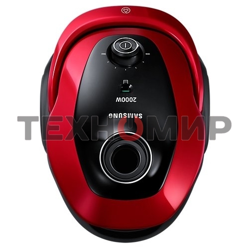 Пылесос Samsung VC20M257AWR красный, 460/2000 Вт, уборка сухая, пылесборник мешок 2.5 л