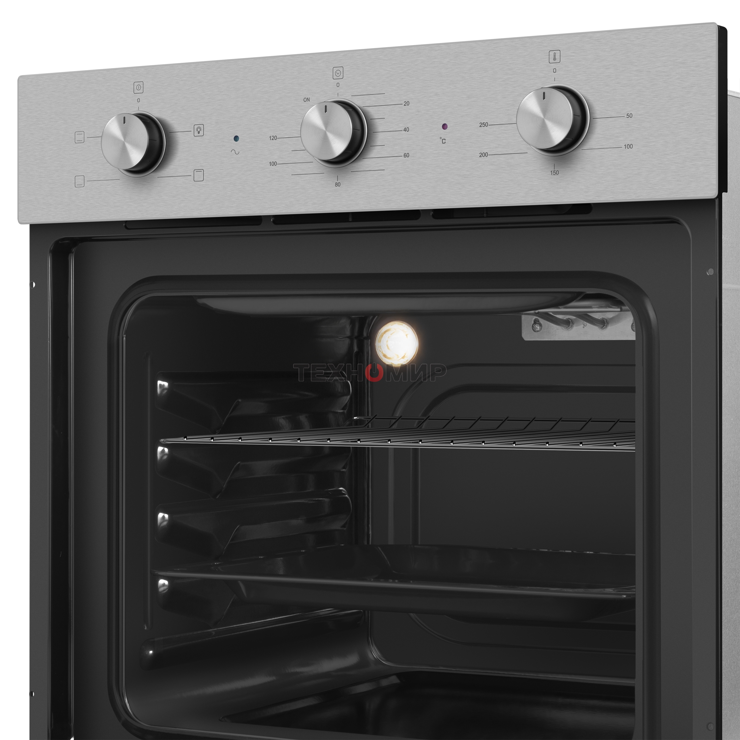 Шкаф духовой электрический Maunfeld AEOC6040S, 60л, дверца с 3 стеклами, нержавеющая сталь