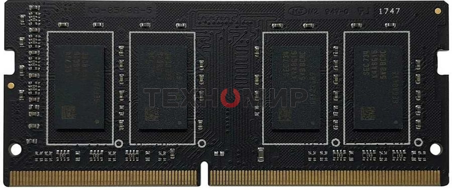 Оперативная память Patriot Signature, DDR4, 16GB (1x16 GB), 3200 MHz, CL22, SO-DIMM