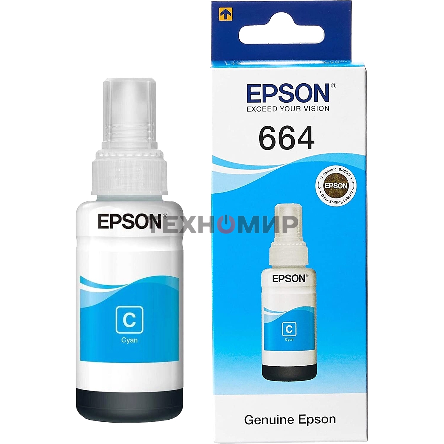 Чернила для Epson C13T66424A Epson L100 (cyan) 70 мл