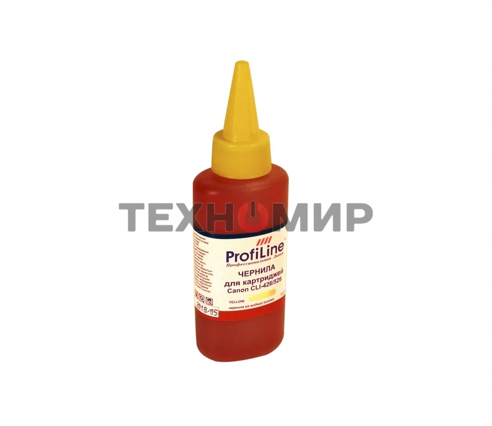 Чернила PL-CLI-426/526 для принтеров Canon iP4820/iP4840/iP4850/iP4870/MG6120/MG6140/MG6150/MG6170/MG8120/MG8140/MG8150/MG8170 Yellow водн 100 мл ProfiLine