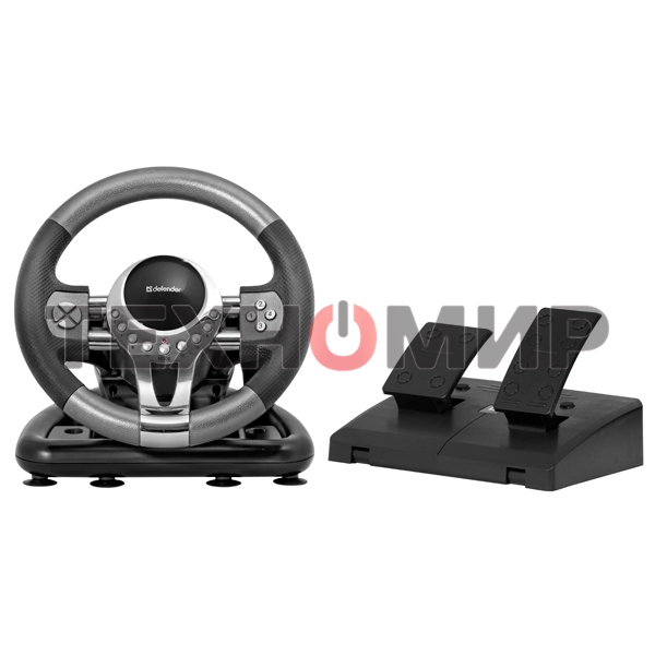 Игровой руль Defender FORSAGE 12 кн+2перекл.+1перекл. 8-ми позиц., USB
