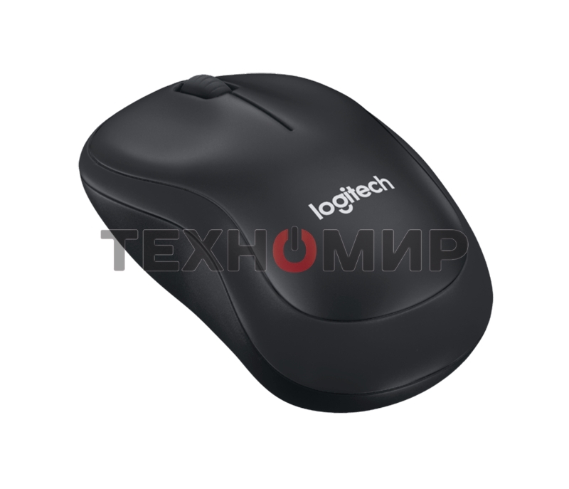 Мышь беспроводная Logitech B220 Silent черный, 1000 dpi, радиоканал, USB, кнопки - 3