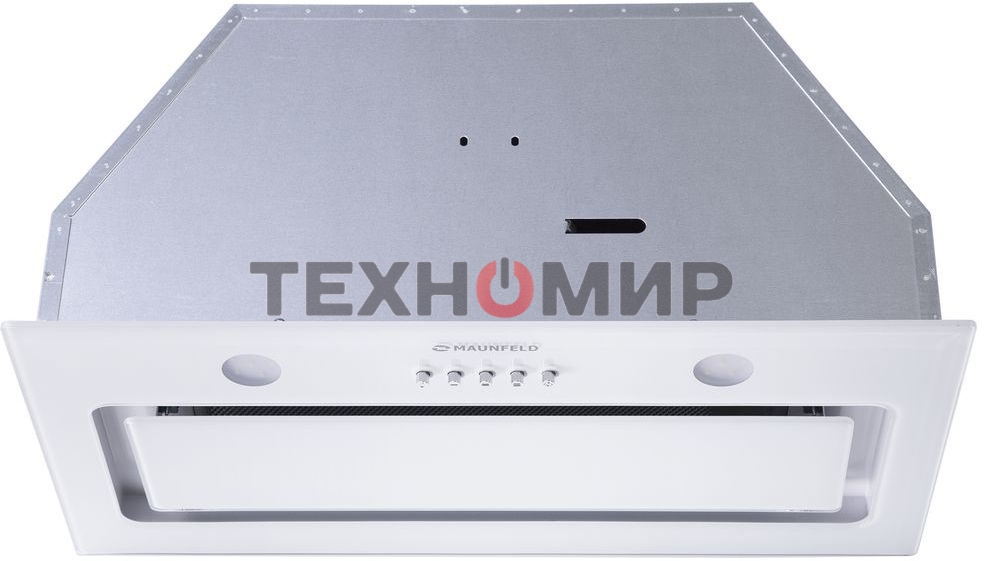 Вытяжка встраиваемая Maunfeld TRAPEZE 601GG белый, 60 см, 1150 куб. м/ч, 54 дБ