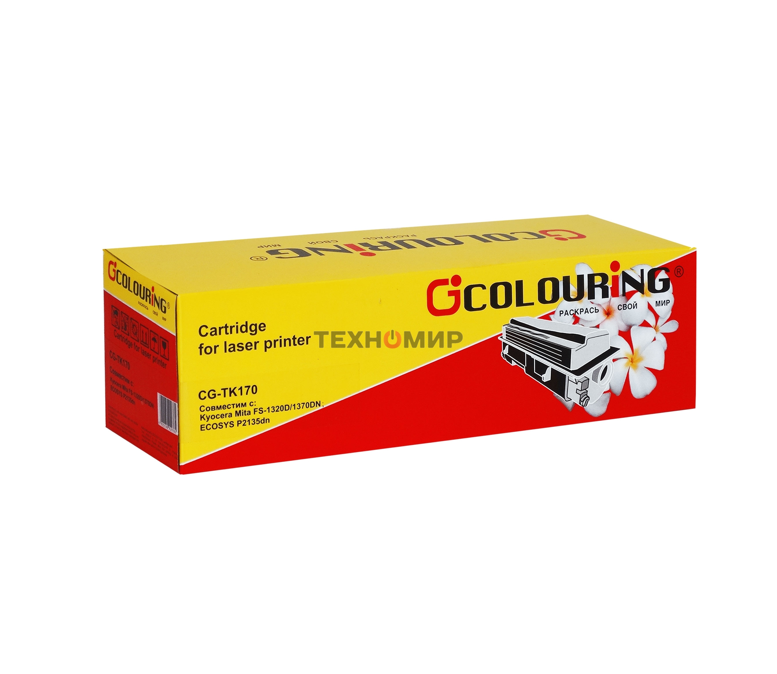 Картридж Colouring CG-TK-170 черный (7200 стр.) для Kyocera Mita FS-1320D/1370DN