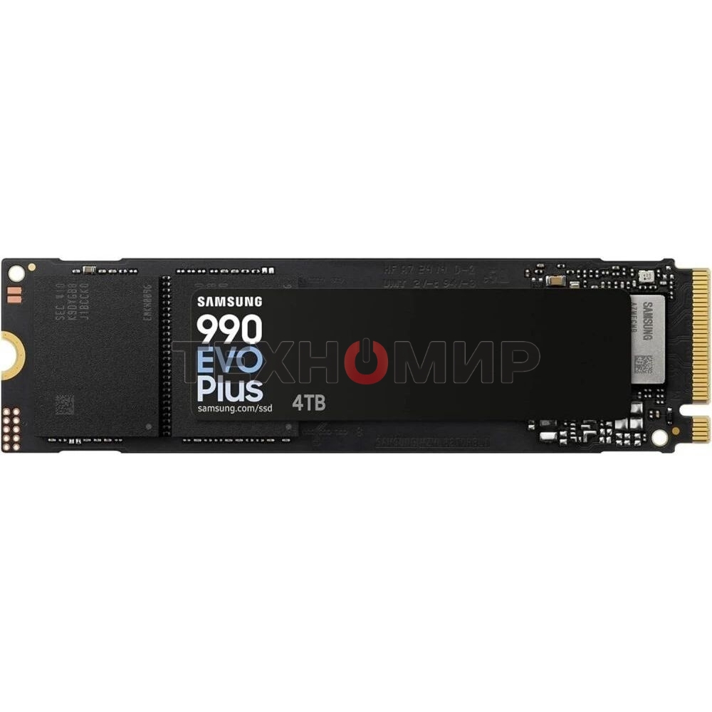 Накопитель SSD Samsung 990 EVO Plus, 4 ТБ, M.2 2280, PCIe 4.0 x4, NVMe 2.0, R/W 7250/6300