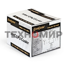 Кулер для процессора ExeGate EK-11508.PWM серебристый/черный, 90 мм, алюминий, 2600 об/мин, 23.5 дБ, 4 pin, 75 Вт, 60 мм