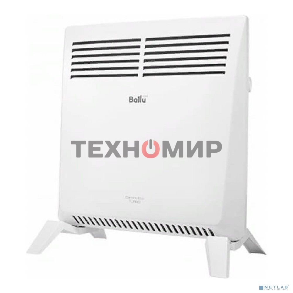 Конвектор электрический Ballu Camino Eco Turbo BEC/EMT-1000 белый, 1000 Вт, 15 м2, термостат