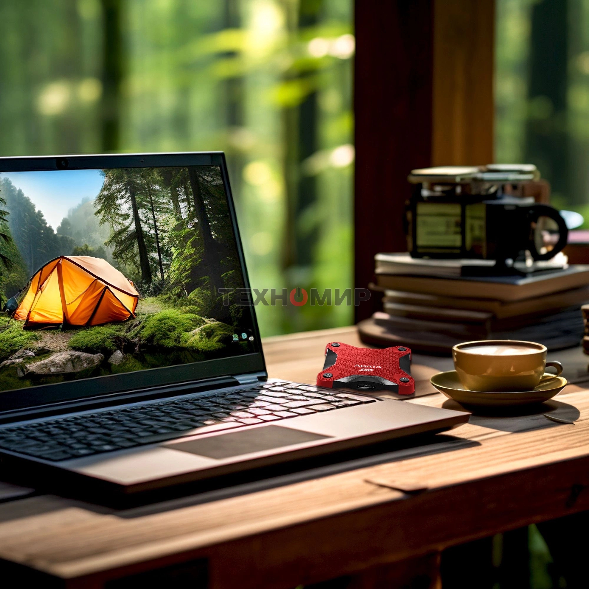 Внешний SSD ADATA SD620, 2TB, USB 3.2 Gen 2 Type-A, R/W 550/480, красный