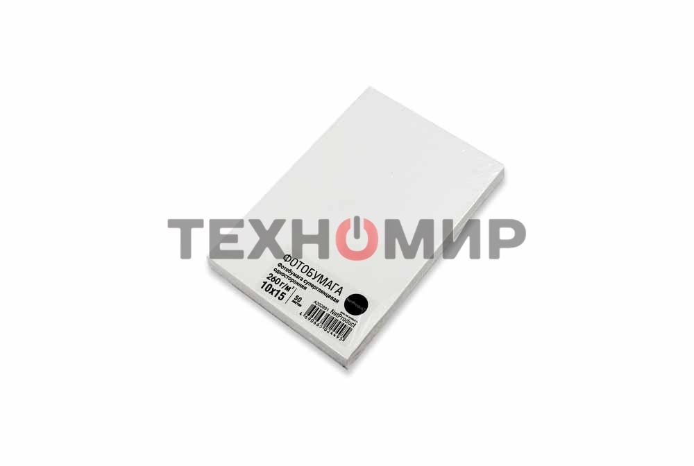 Фотобумага суперглянцевая односторонняя NetProduct, 10x15, 260 г/м2, 50 л.