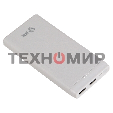Портативный аккумулятор Cactus CS-PBFSMT-10000 10000mAh 2.1A 2xUSB белый