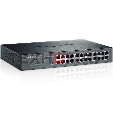 Коммутатор TP-Link SMB TL-SG1024DE 24-Port Gigabit Easy Smart Switch, 24 10/100/100Mbps RJ45 ports, MTU/Port/Tag-based VLAN, QoS, IGMP Snooping