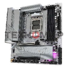 Материнская плата GIGABYTE B650M AORUS ELITE AX ICE, AM5, AMD B650, 4xDDR5, 4xSATA, 2xM.2, 1xPCIe 4.0 x16, 1xPCIe 4.0 x4, 1xDP, 1xHDMI, 1x2.5Gb LAN, Wi-Fi 6E, Bluetooth 5.3, S/PDIF, 2xUSB-C 10Gbps, 2xUSB-A 10Gbps, 5xUSB-A 5Gbps, 4xUSB-A 2.0, 2x3.5 мм, 7.1