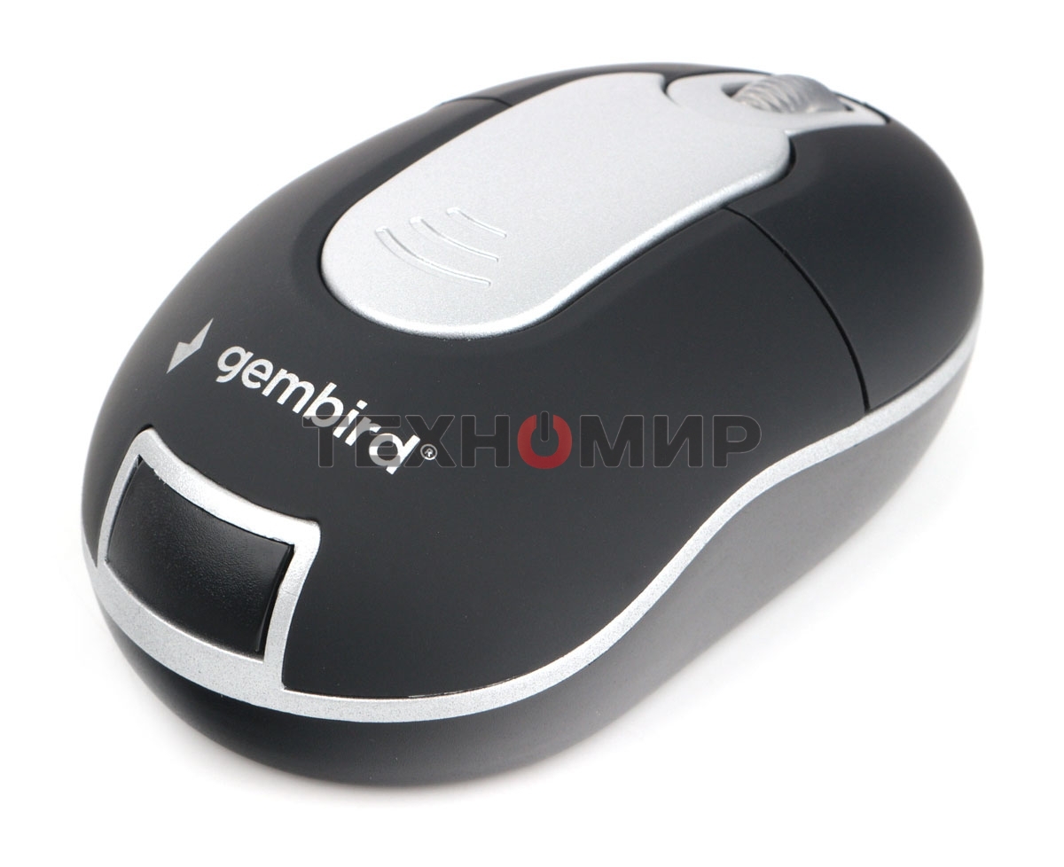 Мышь беспроводная Gembird MUSW-600 черный, 1200 dpi, радиоканал, USB, кнопки - 3