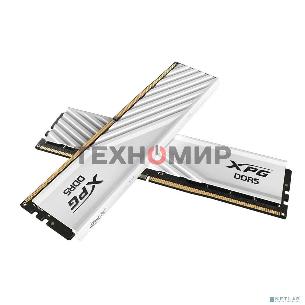 Оперативная память XPG Lancer Blade, DDR5, 32GB (2x16 GB), 6000 MHz, CL36, радиатор, белый