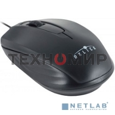 Мышь проводная Oklick 195M черный, 800 dpi, USB, кнопки - 3