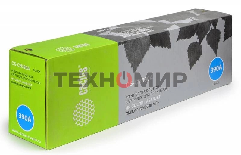 Картридж лазерный Cactus CS-CB390A черный для HP CLJ MFP CM6030/CM6040 (19500стр.)