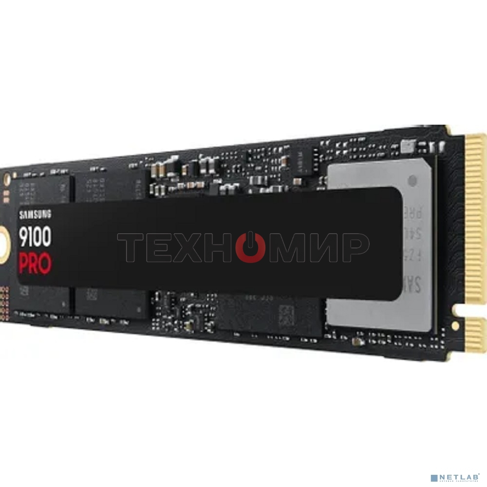 Накопитель SSD 4Tb Samsung 9100 PRO, M.2, PCI-E 5.0 x4, TLC 3D NAND R/W - 14800/13400 Mb/s
