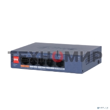 Коммутатор Dahua DH-CS4005-4ET1GT-60 4-портовый гигабитный PoE с функцией облачного управления, 4xRJ45 100Mb, 1xRJ45 1Gb uplink, суммарно 60Вт