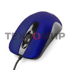 Мышь проводная Gembird MOP-400-B синий, 1000 dpi, USB, кнопки - 3