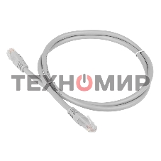 Патч-корд TWT UTP cat.6, с заливными колпачками, 7.0 м, серый