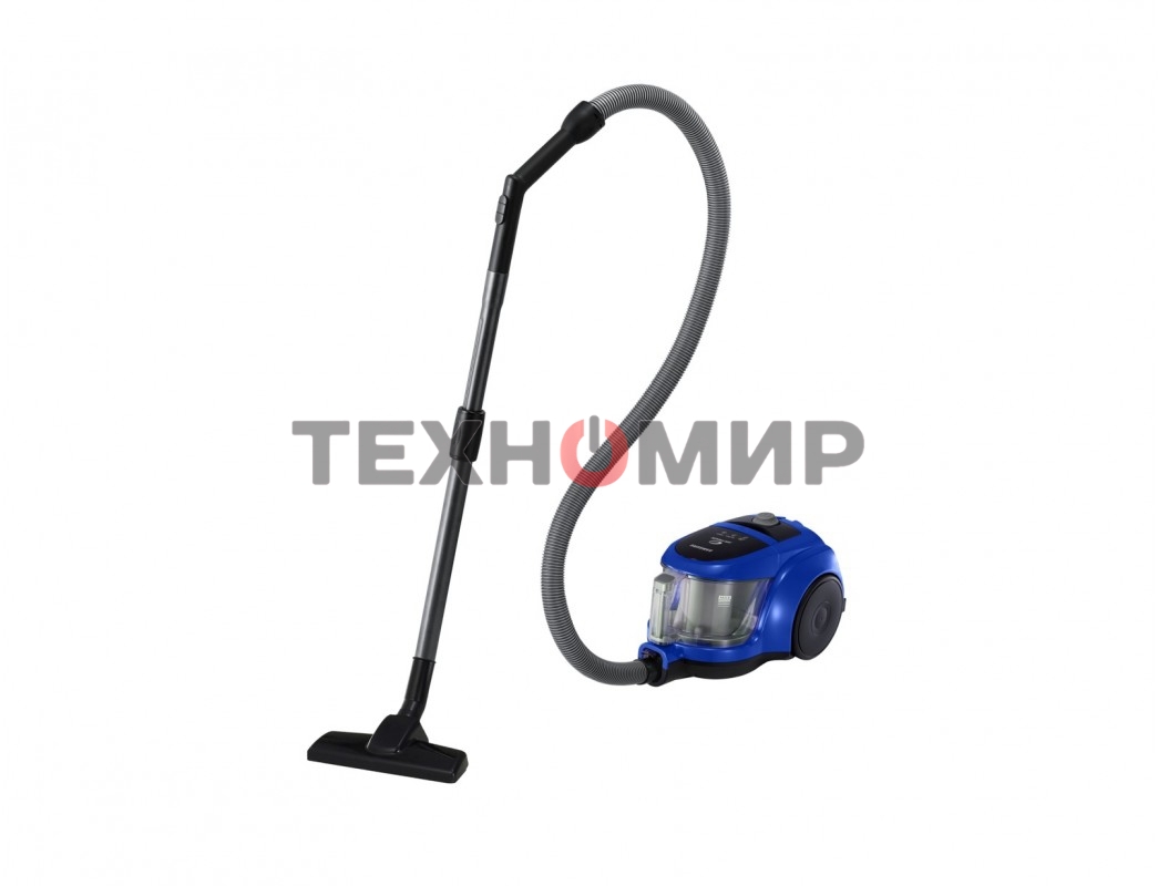 Пылесос Samsung VCC4520S36 синий/черный, 350/1600 Вт, уборка сухая, пылесборник контейнер 1.3 л