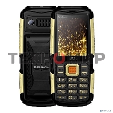 Мобильный телефон BQ-2430 Tank Power черный/золотистый