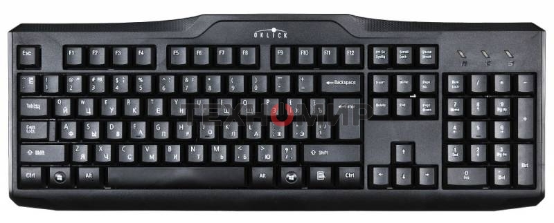 Клавиатура Oklick 170M проводная, USB Type-A, чёрный