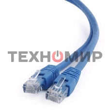 Патч-корд UTP Cablexpert cat.6, 0.5м, литой, многожильный, синий