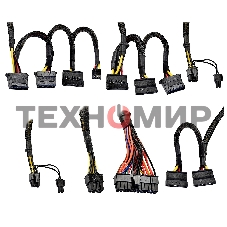 Блок питания ExeGate 750PPX RTL (EX292336RUS), 750Вт, 140мм, модульный, черный