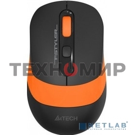 Комплект клавиатура+мышь A4Tech FStyler FG1010 беспроводной, USB, 2000 DPI, чёрный/оранжевый