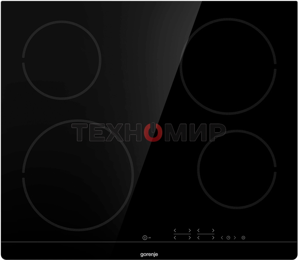 Электрическая варочная панель Gorenje ECT641BSCE Hi-Light, независимая, черный