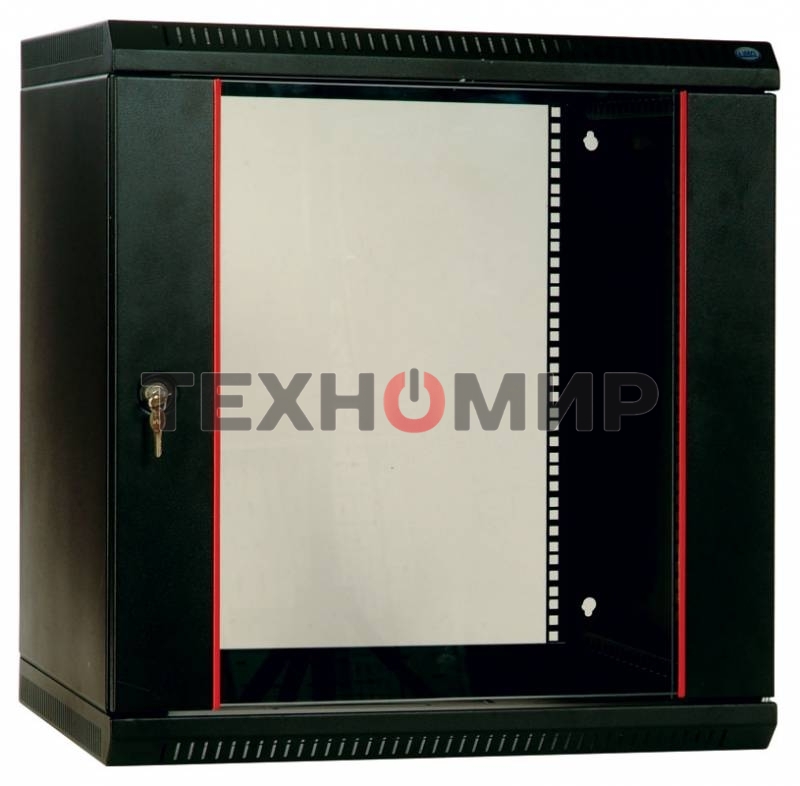 Шкаф телекоммуникационный настенный разборный 9U (600х650) дверь металл, ШРН-Э-9.650.1