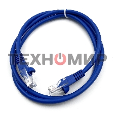Патч-корд Buro cat.5e molded 1м голубой RJ-45 (m)-RJ-45 (m)