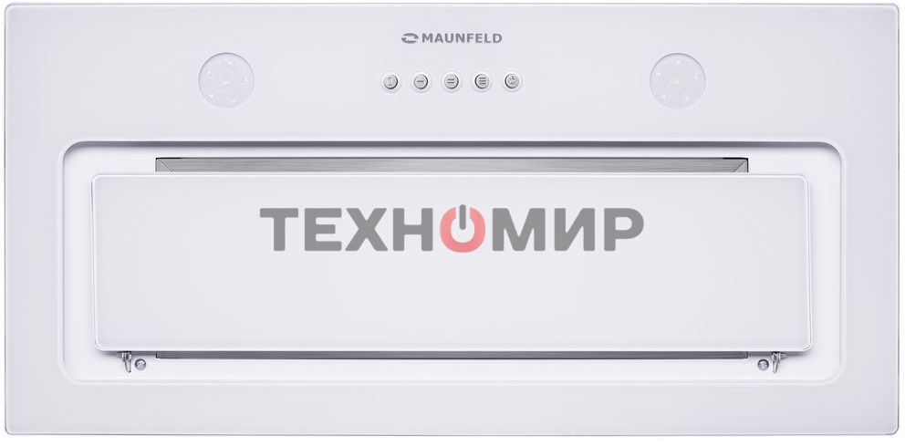 Вытяжка встраиваемая Maunfeld TRAPEZE 601GG белый, 60 см, 1150 куб. м/ч, 54 дБ