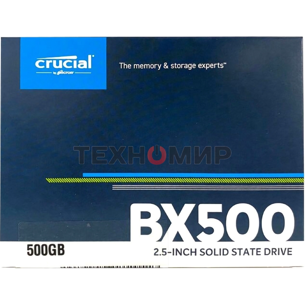 Накопитель SSD Crucial BX500, 500Gb, 2.5